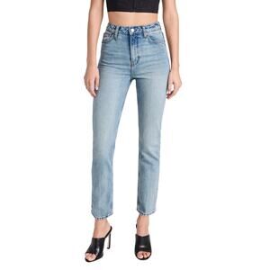 Reformation 'Liza' Blue Cotton Ultra High Rise Straight Jeans Size 26